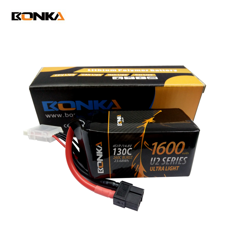 BONKA FPV 1600mAh 130C 4S Ultra Series Racing LiPo